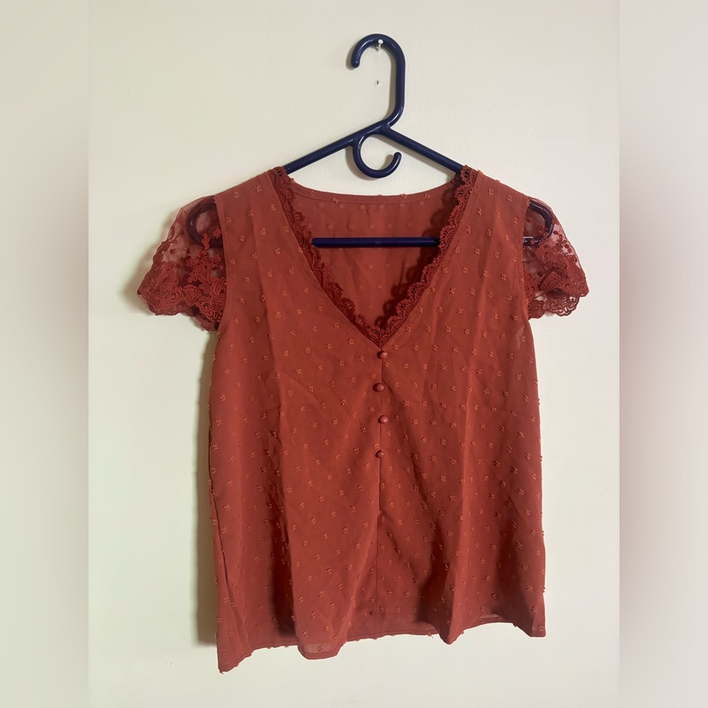 Orange SHEIN top